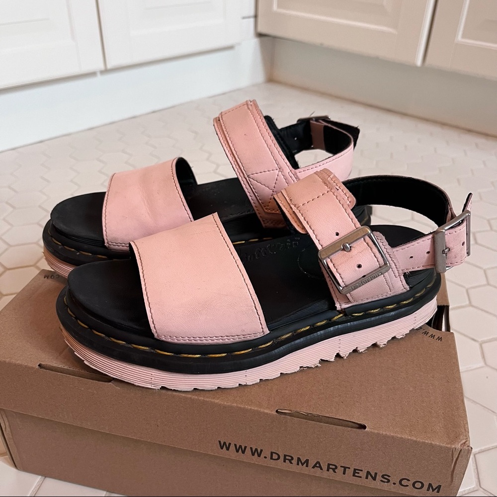 Dr. Martens Pink Platform Sandals